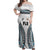 Custom Flying Fijians Rugby Off Shoulder Maxi Dress Tapa Tribal Cloth LT03 Women White - Polynesian Pride