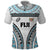 Custom Flying Fijians Rugby Polo Shirt Tapa Tribal Cloth LT03 White - Polynesian Pride