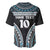 Custom Flying Fijians Rugby Baseball Jersey Tapa Tribal Cloth Black Color LT03 - Polynesian Pride