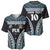 Custom Flying Fijians Rugby Baseball Jersey Tapa Tribal Cloth Black Color LT03 - Polynesian Pride