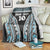 Custom Flying Fijians Rugby Blanket Tapa Tribal Cloth Black Color