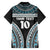 Custom Flying Fijians Rugby Family Matching Long Sleeve Bodycon Dress and Hawaiian Shirt Tapa Tribal Cloth Black Color LT03 - Polynesian Pride