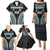 Custom Flying Fijians Rugby Family Matching Puletasi and Hawaiian Shirt Tapa Tribal Cloth Black Color LT03 - Polynesian Pride