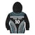 Custom Flying Fijians Rugby Kid Hoodie Tapa Tribal Cloth Black Color LT03 - Polynesian Pride