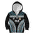 Custom Flying Fijians Rugby Kid Hoodie Tapa Tribal Cloth Black Color LT03 Zip Hoodie Black - Polynesian Pride