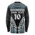 Custom Flying Fijians Rugby Long Sleeve Shirt Tapa Tribal Cloth Black Color LT03 - Polynesian Pride