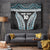 Custom Flying Fijians Rugby Tapestry Tapa Tribal Cloth Black Color