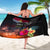 Personalised Kiribati Independence Day Sarong Frigatebird and Plumeria Hibiscus Flower