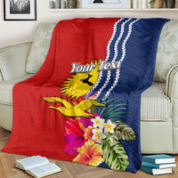Personalised Kiribati Independence Day Blanket Kiribati Map With Flag Color LT03 - Polynesian Pride