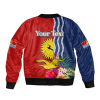Personalised Kiribati Independence Day Bomber Jacket Kiribati Map With Flag Color LT03 - Polynesian Pride