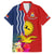 Kiribati Independence Day Family Matching Summer Maxi Dress and Hawaiian Shirt Kiribati Map With Flag Color