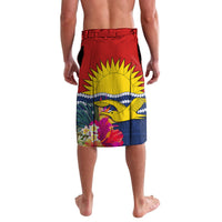 Personalised Kiribati Independence Day Lavalava Kiribati Map With Flag Color LT03 - Polynesian Pride