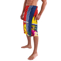 Personalised Kiribati Independence Day Lavalava Kiribati Map With Flag Color LT03 - Polynesian Pride