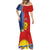 Kiribati Independence Day Mermaid Dress Kiribati Map With Flag Color