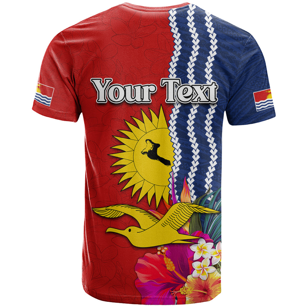 Kiribati Independence Day T Shirt Kiribati Map With Flag Color