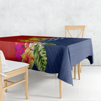 Personalised Kiribati Independence Day Tablecloth Kiribati Map With Flag Color LT03 - Polynesian Pride