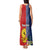 Kiribati Independence Day Tank Maxi Dress Kiribati Map With Flag Color