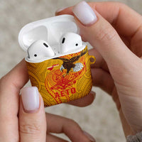 American Samoa Fautasi Race AirPods Case Aeto Pago Pago with Eagle Samoan Tribal Patterns LT03 - Polynesian Pride