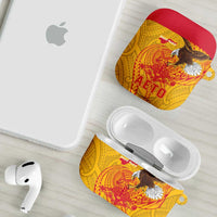 American Samoa Fautasi Race AirPods Case Aeto Pago Pago with Eagle Samoan Tribal Patterns LT03 - Polynesian Pride