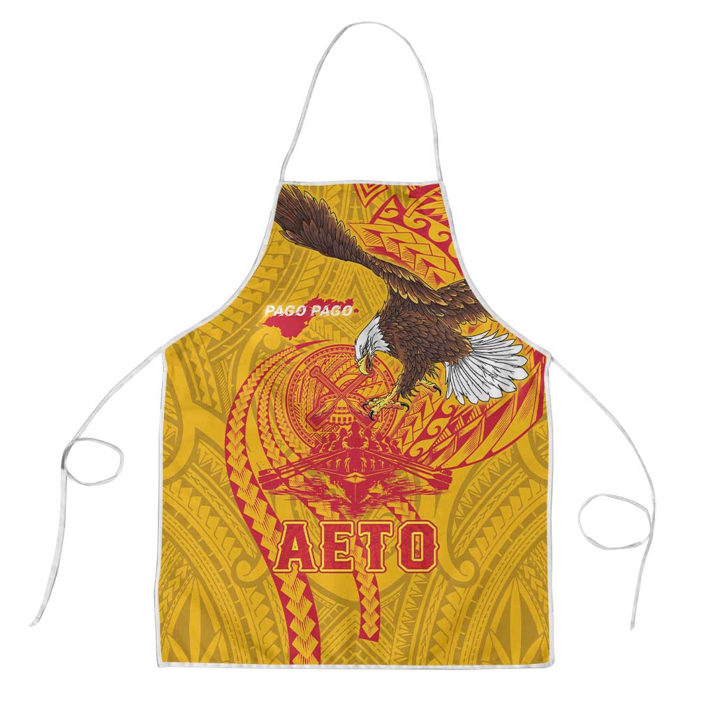 American Samoa Fautasi Race Apron Aeto Pago Pago with Eagle Samoan Tribal Patterns LT03 Multicolor - Polynesian Pride