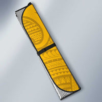American Samoa Fautasi Race Auto Sun Shade Aeto Pago Pago with Eagle Samoan Tribal Patterns