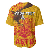 Personalized American Samoa Fautasi Race Baseball Jersey Aeto Pago Pago with Eagle Samoan Tribal Patterns LT03 - Polynesian Pride