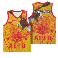 Personalized American Samoa Fautasi Race Basketball Jersey Aeto Pago Pago with Eagle Samoan Tribal Patterns