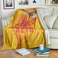 American Samoa Fautasi Race Blanket Aeto Pago Pago with Eagle Samoan Tribal Patterns LT03 Multicolor - Polynesian Pride