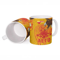American Samoa Fautasi Race Ceramic Mug Aeto Pago Pago with Eagle Samoan Tribal Patterns LT03 - Polynesian Pride