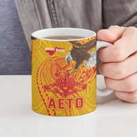 American Samoa Fautasi Race Ceramic Mug Aeto Pago Pago with Eagle Samoan Tribal Patterns LT03 - Polynesian Pride