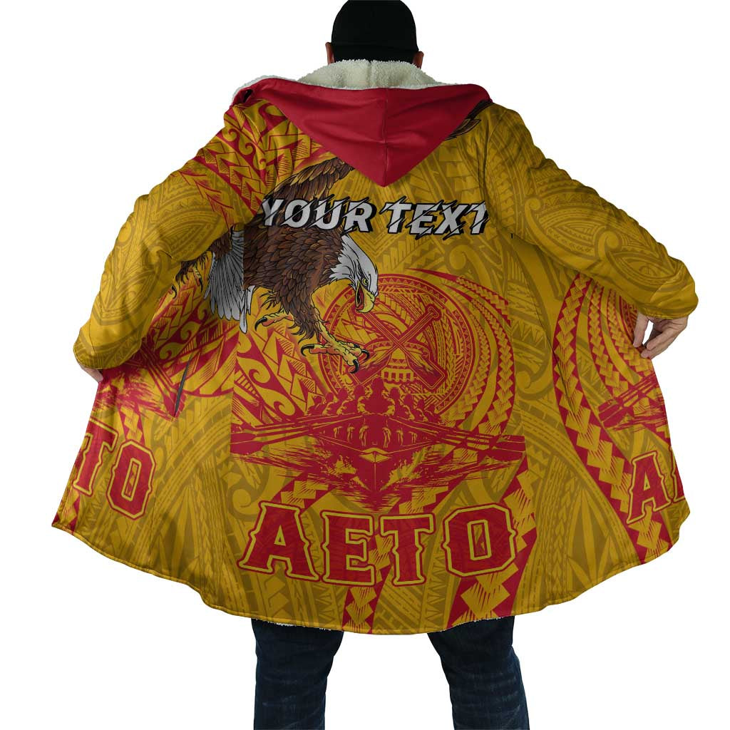 Personalized American Samoa Fautasi Race Cloak Aeto Pago Pago with Eagle Samoan Tribal Patterns