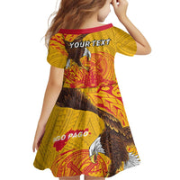 Personalized American Samoa Fautasi Race Family Matching Summer Maxi Dress and Hawaiian Shirt Aeto Pago Pago with Eagle Samoan Tribal Patterns