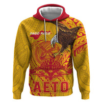 Personalized American Samoa Fautasi Race Hoodie Aeto Pago Pago with Eagle Samoan Tribal Patterns LT03 Pullover Hoodie Multicolor - Polynesian Pride