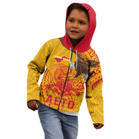 Personalized American Samoa Fautasi Race Kid Hoodie Aeto Pago Pago with Eagle Samoan Tribal Patterns LT03 - Polynesian Pride