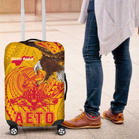 American Samoa Fautasi Race Luggage Cover Aeto Pago Pago with Eagle Samoan Tribal Patterns LT03 Multicolor - Polynesian Pride