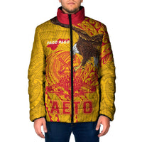 Personalized American Samoa Fautasi Race Padded Jacket Aeto Pago Pago with Eagle Samoan Tribal Patterns LT03 Men Multicolor - Polynesian Pride