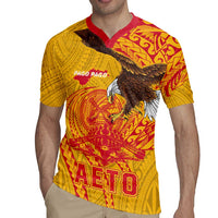 Personalized American Samoa Fautasi Race Rugby Jersey Aeto Pago Pago with Eagle Samoan Tribal Patterns LT03 - Polynesian Pride