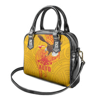 American Samoa Fautasi Race Shoulder Handbag Aeto Pago Pago with Eagle Samoan Tribal Patterns LT03 - Polynesian Pride