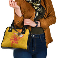American Samoa Fautasi Race Shoulder Handbag Aeto Pago Pago with Eagle Samoan Tribal Patterns LT03 - Polynesian Pride