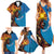 Fiji and Australia Together Family Matching Summer Maxi Dress and Hawaiian Shirt Tapa Tribal Tattoo mix Aboriginal Pattern