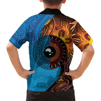 Fiji and Australia Together Hawaiian Shirt Tapa Tribal Tattoo mix Aboriginal Pattern