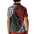 Tonga and New Zealand Together Kid Polo Shirt Tongan Kupesi Ngatu Tattoo and Maori Paua Shell Pattern