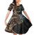 Samoa and New Zealand Together Family Matching Mermaid Dress and Hawaiian Shirt Siapo Motif and Maori Paua Shell Pattern