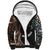 Samoa and New Zealand Together Sherpa Hoodie Siapo Motif and Maori Paua Shell Pattern