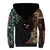 Samoa and New Zealand Together Sherpa Hoodie Siapo Motif and Maori Paua Shell Pattern