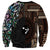 Samoa and New Zealand Together Sweatshirt Siapo Motif and Maori Paua Shell Pattern