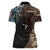 Samoa and New Zealand Together Women Polo Shirt Siapo Motif and Maori Paua Shell Pattern