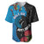 Fiji and New Zealand Together Baseball Jersey Tapa Maori Tattoo mix Tagimoucia and Pohutukawa