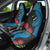 Fiji and New Zealand Together Car Seat Cover Tapa Maori Tattoo mix Tagimoucia and Pohutukawa