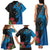 Fiji and New Zealand Together Family Matching Tank Maxi Dress and Hawaiian Shirt Tapa Maori Tattoo mix Tagimoucia and Pohutukawa